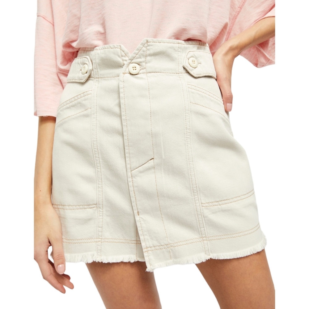 NWT Free People Alpha Utility Mini Skirt